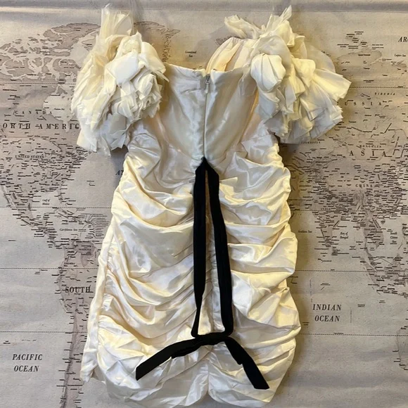 HOUSE OF CB 'Agatha' Ivory Organza Mini Dress NWOT - Picture 9 of 10